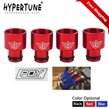 

Free Shipping 4pcs PQY Fuel Injector Top Hats Adapters RDX Injectors to B16 B18 D16Z D16Y With PQY STICKER Racing HT-FIA01