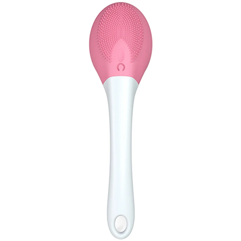 

Long Handle Sonic Electric Bath Brush Sound Wave Rechargeable Waterproof Silicone Back Bath Artifact Soft Hair Shower Brush