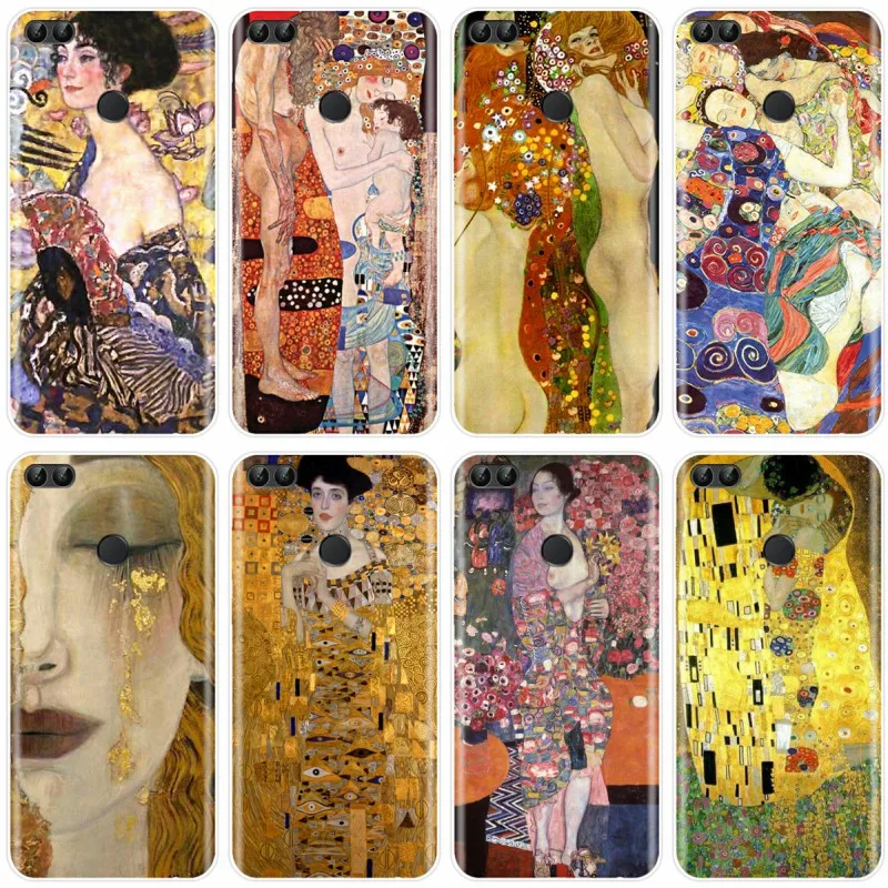 Мягкий силиконовый чехол-книжка Kiss by Gustav Klimt из ТПУ чехол для Huawei P9 P10 P20 PLUS P20 P30 PRO P8 P9 P10 P20 P30 lite P smart