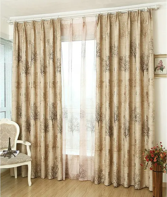 Wholesale Ready Made Curtains Custom made Luxury Curtains For Living Room Jacquard&Printed