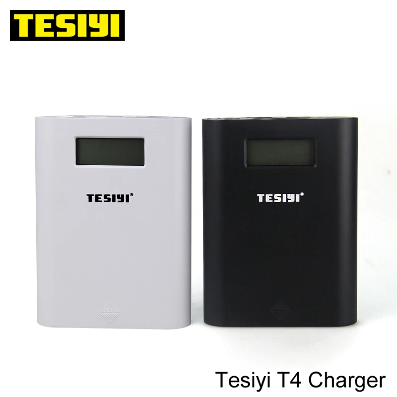 tesiyi T4 Зарядное устройство 18650 батарея Зарядное устройство power bank tesiyi T4 Смарт Цифровое зарядное устройство извилистый е сигалреты 18650 батарея Зарядное устройство