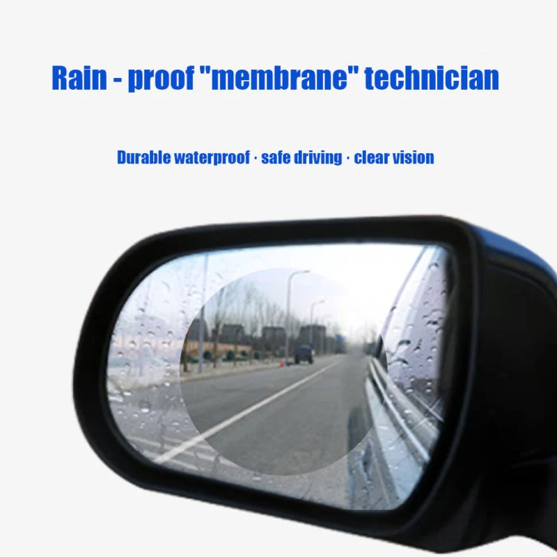 

CDIY 2PCS Anti Fog Car Rearview Mirror Protective Films Anti-glare Car Clear Window Reverse Mirror Film Rainproof Car Sticker