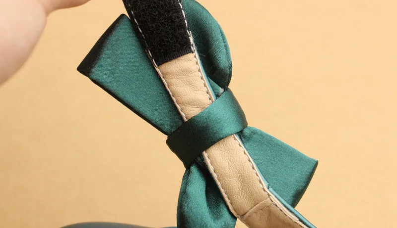 Carrinho de Bebê Recém-nascido da Menina da Criança Sapatos de Bebê Estilo Chinês Arco-nó Sapatos Berço Macio Sole Prewalker Anti-deslizamento 7 Cheap Primeiros caminhantes