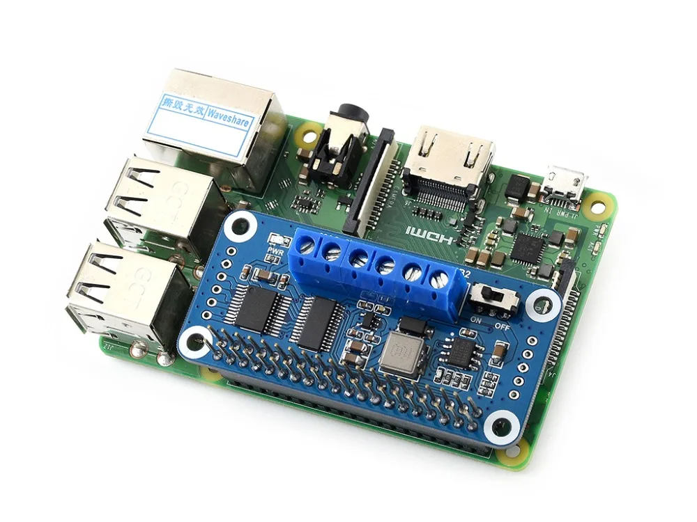 Шляпа водителя Waveshare для Raspberry Pi Zero/Zero W/Zero WH/2B/3B/3B + с интерфейсом I2C новые продукты
