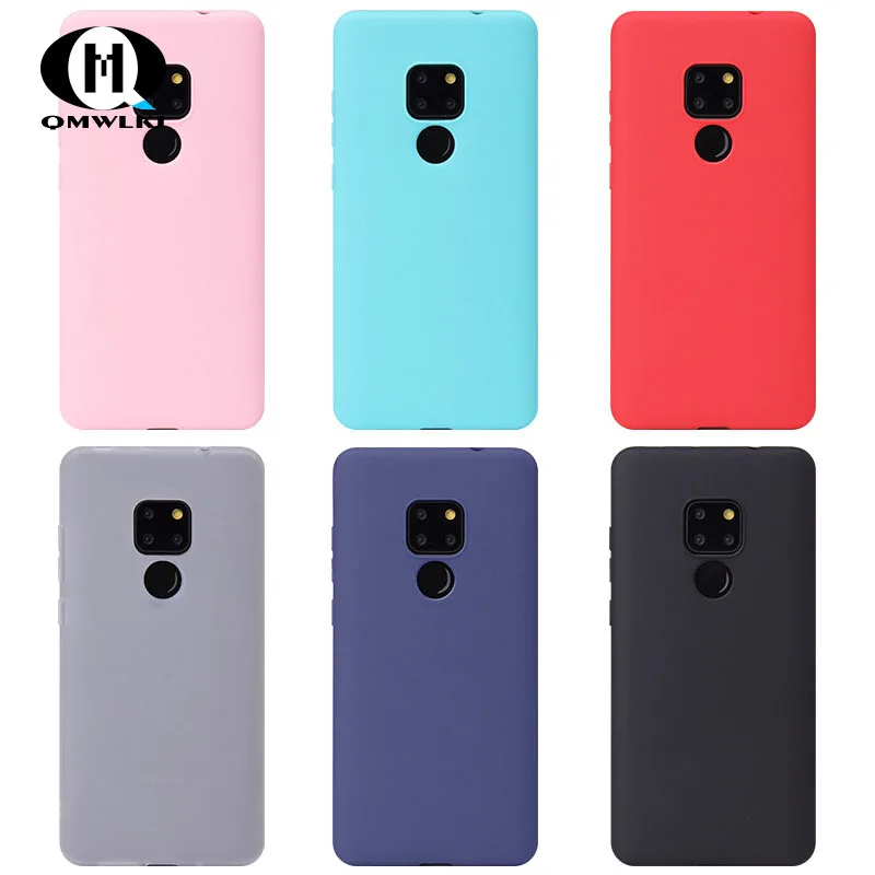 

Anti-drop Shockproof Solid Color Matte TPU Mobile Phone Soft Back Case Protective Cover For Huawei P20Plus P20 case