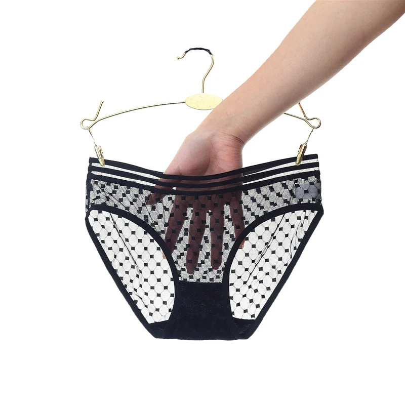 Transparent Mesh Panties Women Ultra-thin Seamless Briefs Charming Underwear Women Breathable Womens Panties Underwear Lingerie (4)