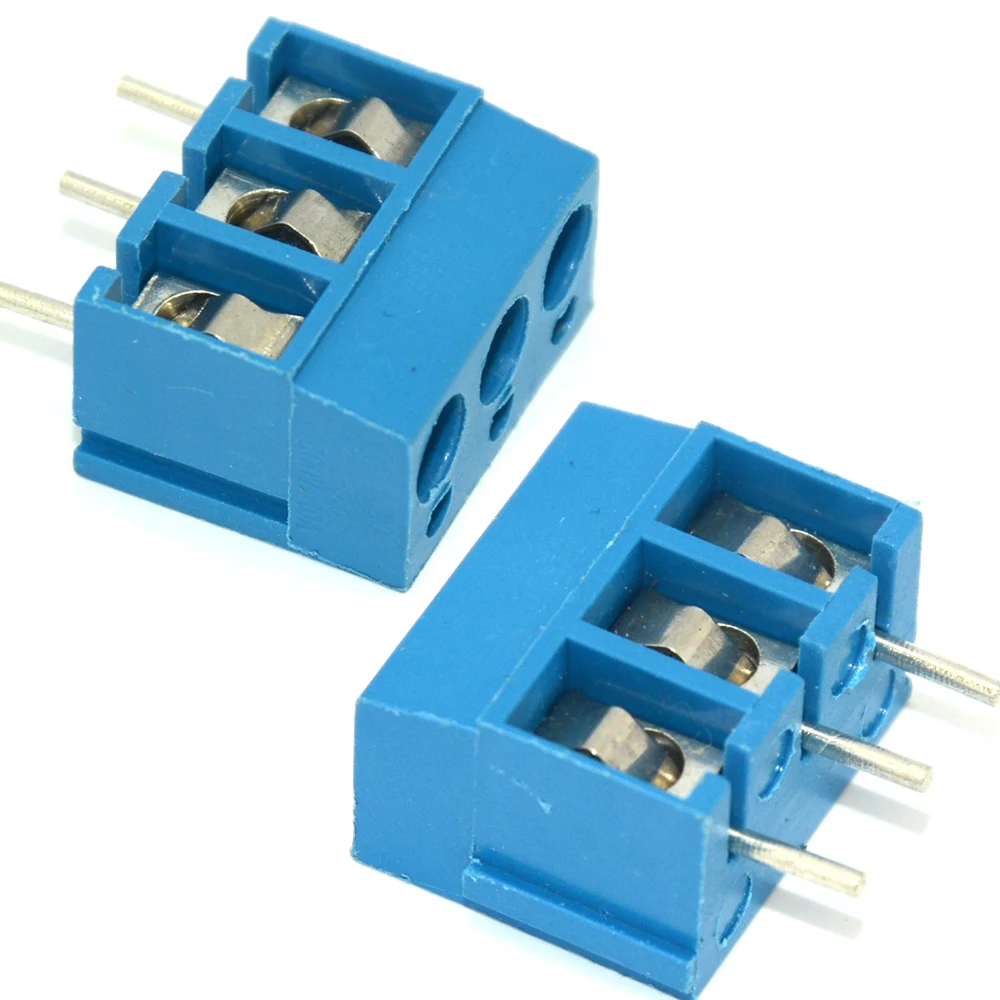 30pcs KF300 3P 3 Pin Plug in Terminal Block Connector 5.0mm Pitch PCB Mount Free Shippingin