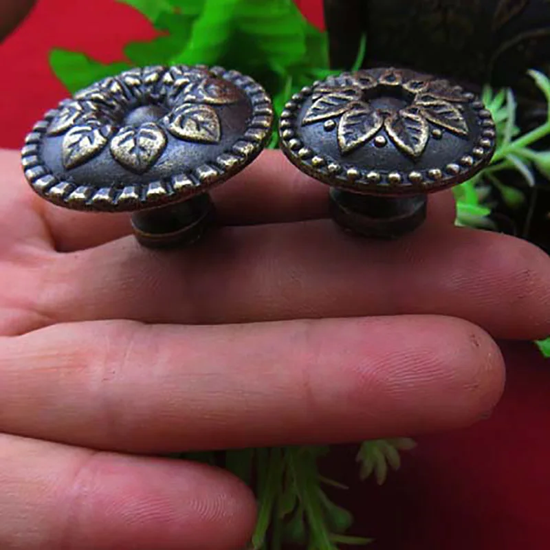 10pcs 30*18mm Antique handle alloy vintage cabinet knobs drawer handle cabinet handle small wardrobe handle 30MM