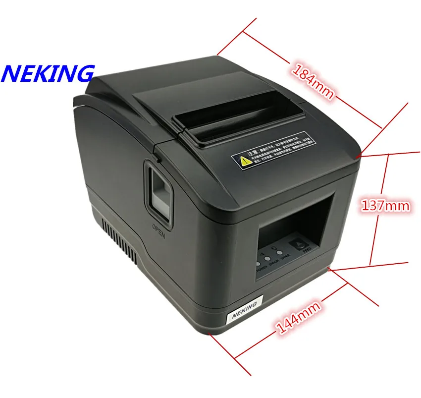 Абсолютно высокое качество pos принтер 80 мм Термальный чековый маленький принтер штрих-кода для билетов автоматический режущий принтер