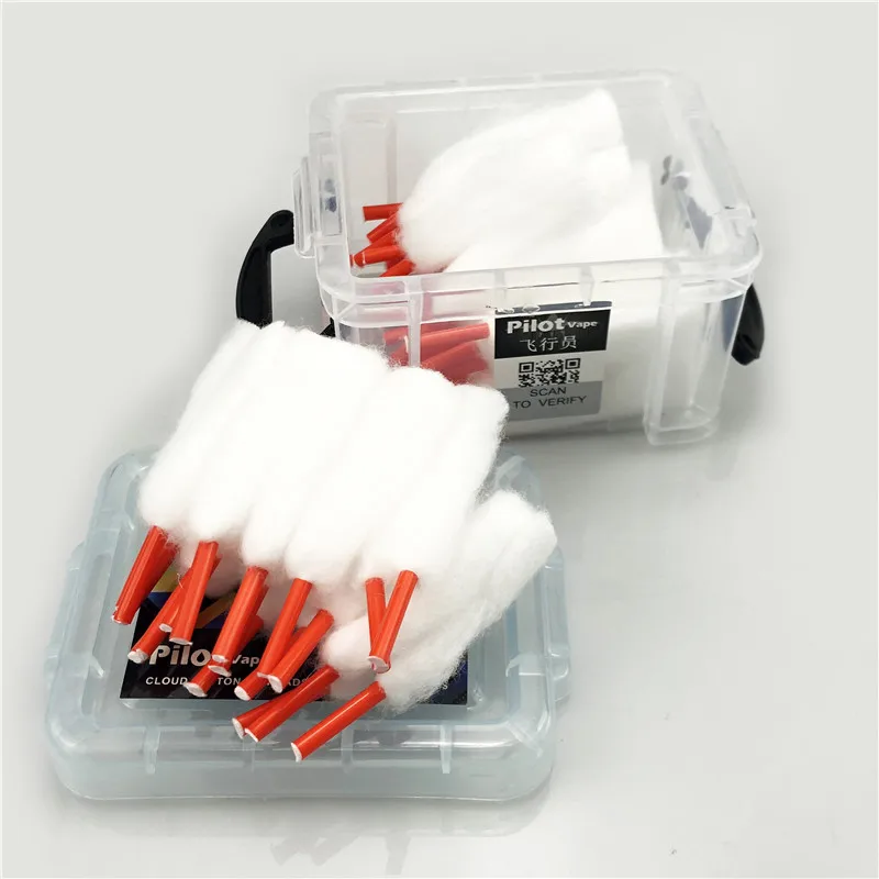 PILOT Electronic Cigarette Cotton For RDA Atomizer Coil Wick Vape Accessories Bacon Organic Lace Cotton/ Wholesale PILOT Electronic Cigarette Cotton For RDA Atomizer Coil Wick Vape Accessories Bacon Organic Lace Cotton/ Wholesale