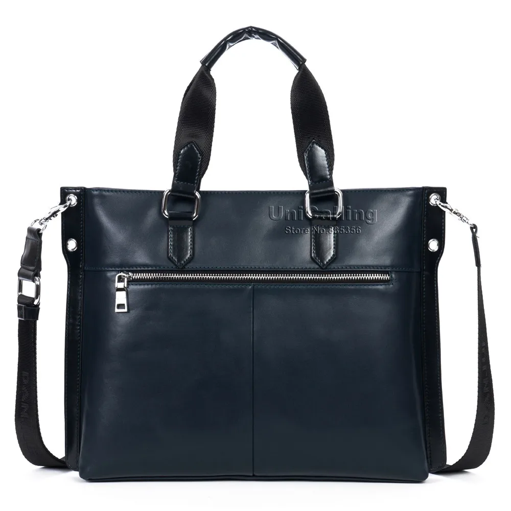 Модная брендовая мужская сумка из натуральной кожи высокого качества, коровья кожа, сумка для деловых людей, сумка для ноутбука, кожаная сумка для ноутбука