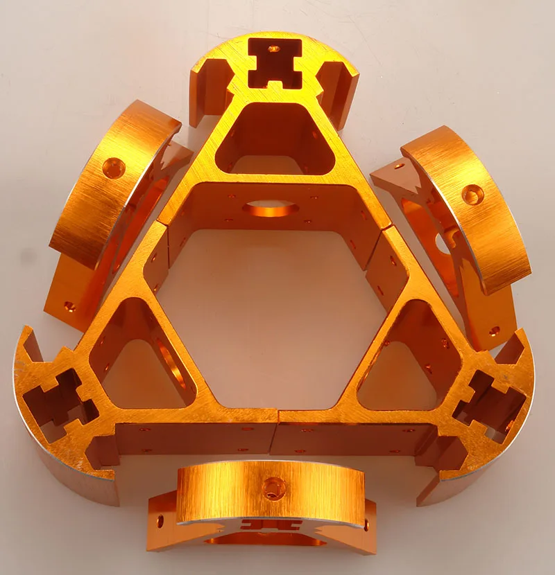 SWMAKER, цветной металлический 3D принтер Kossel,, алюминиевый сплав, delta, угловой набор Kossel, угловой набор, синий, оранжевый, красный, золотой