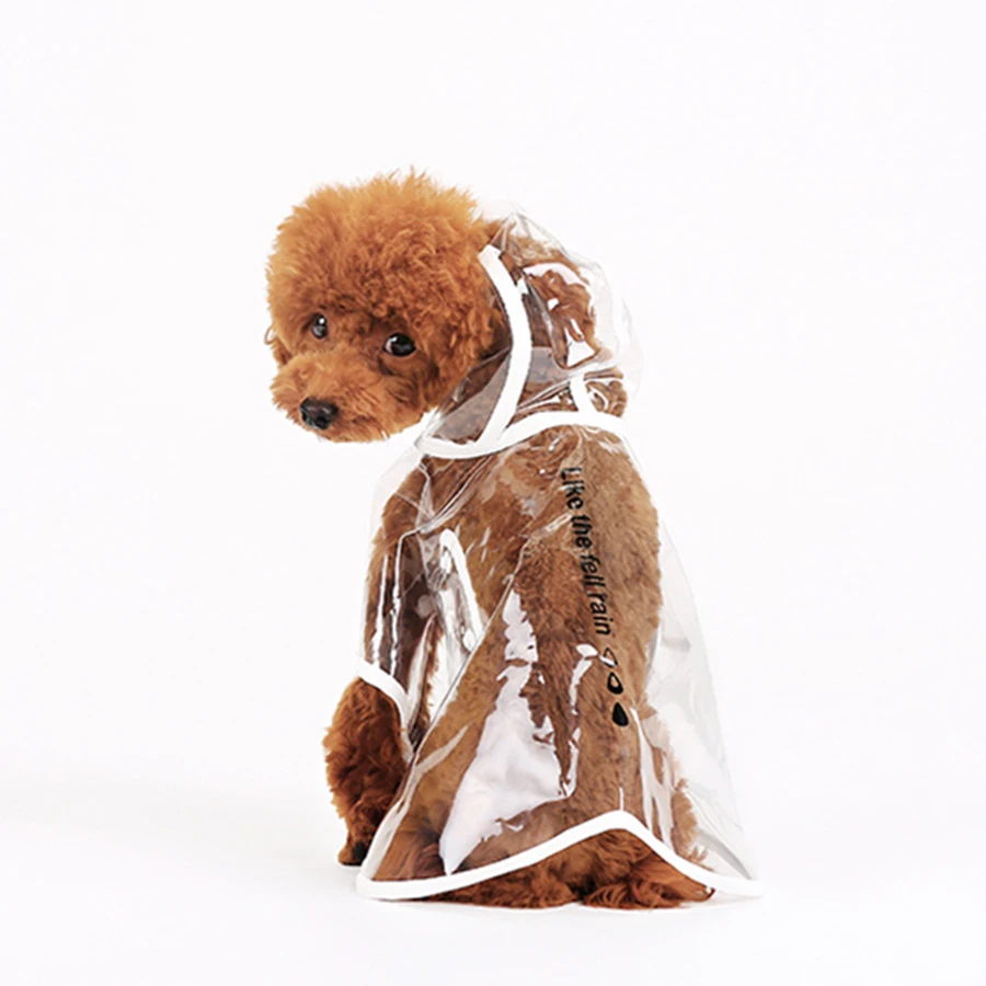 Прозрачное пончо плащ для собак Xl водонепроницаемая одежда Roupa накидка с