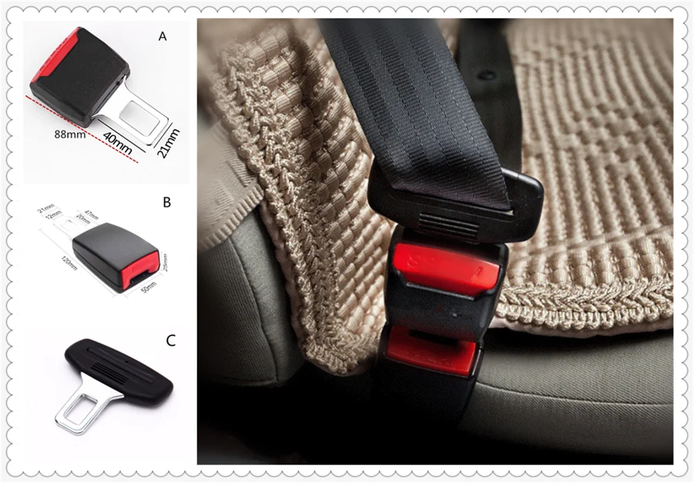 Car seat belt Lock plug extension joint universal buckle head for BMW all series 1 2 3 4 5 6 7 X E F-series E46 E90 F09 | Автомобили и