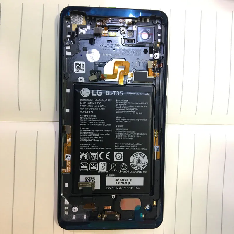 

BINYEAE New Original 6.0''Metal Rear Housing Battery Cover For Google Pixel 2XL With Battery+Small Parts Back Case Door+Tools