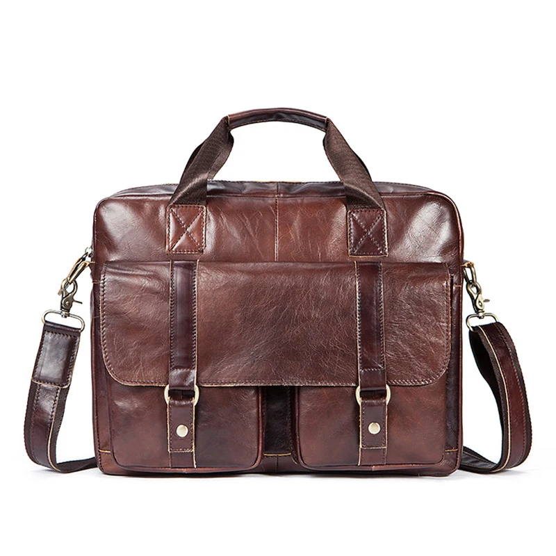 2019 Новая мужская сумка из натуральной кожи, Модный повседневный деловой портфель, мужская сумка через плечо, мужская сумка, сумка для