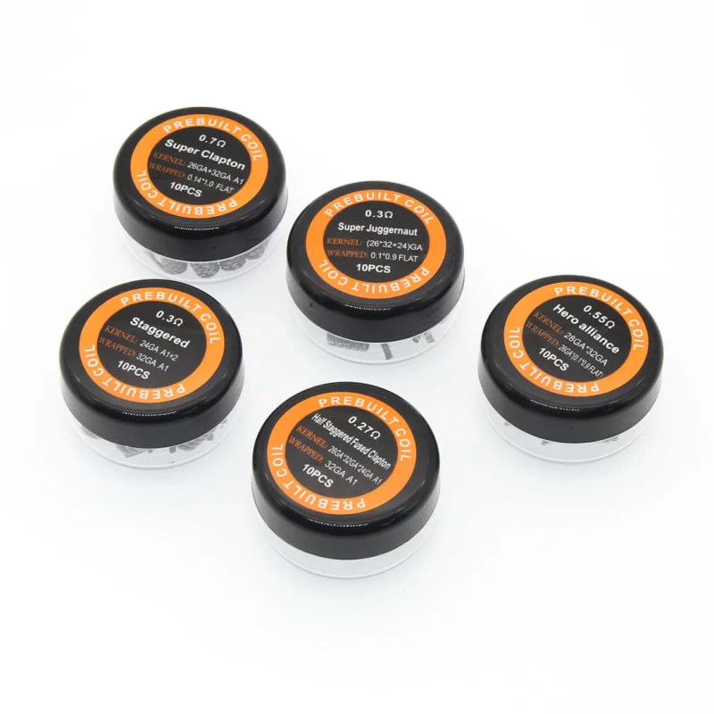 Готовые катушки Core Super Clapton/Juggernaut /Staggered /Hero Alliance/Half staggerfused Clapton для вейпа RDA