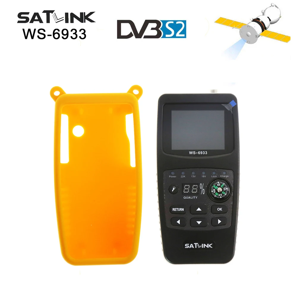

[Genuine]Satlink WS-6933 2.1 Inch LCD Display DVB-S2 FTA C&KU Band 6933 WS6933 Digital Satellite Finder Meter Free Shipping