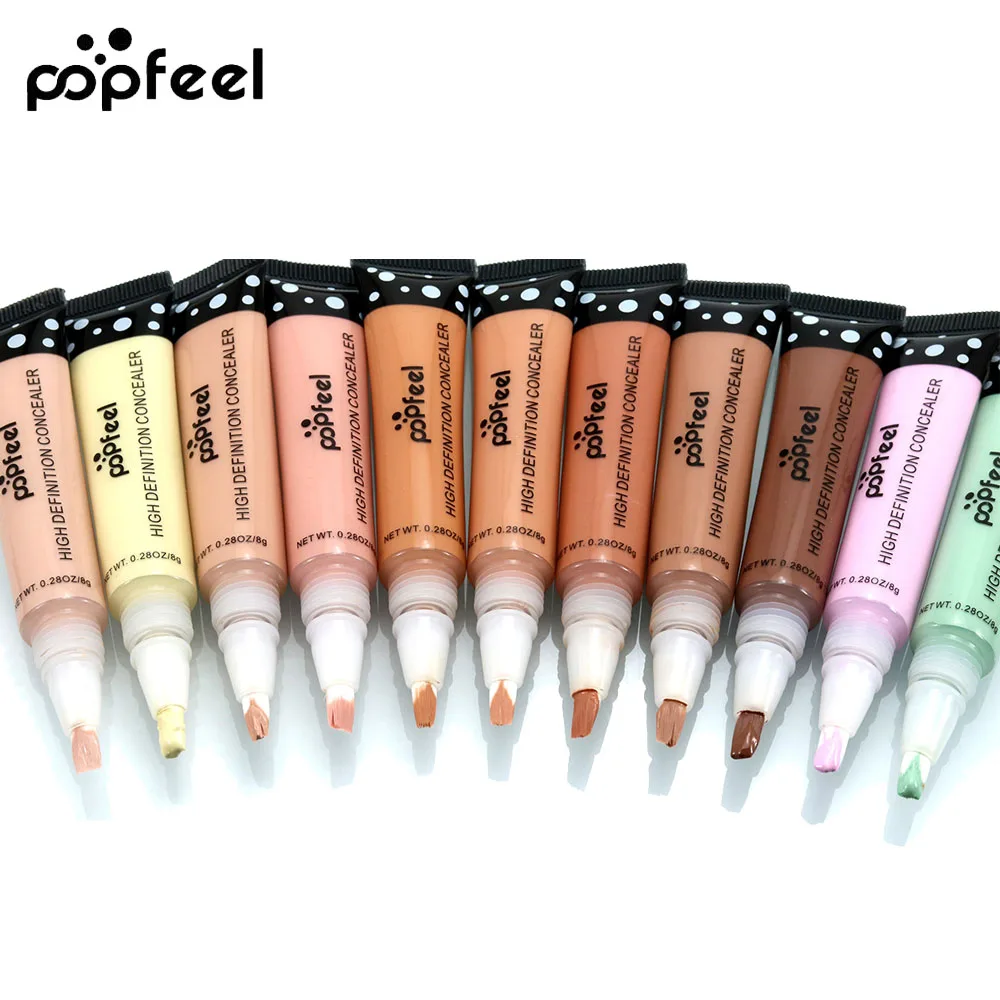 

Popfeel 1pc Green Concealer 11 Colors Facial Corrective Base Contour Cream Camouflage Bronzer Stick Highlighter Makeup A45