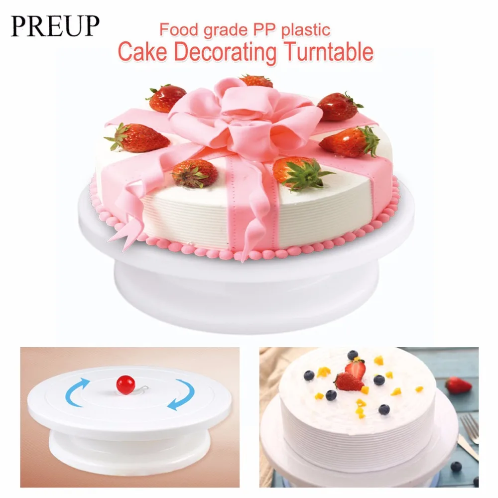 282865cm cake decorating plastic turntable round cake stand table rotating disc - Wholesale Cake Decorating Supplies 282865cm cake decorating plastic turntable round cake stand table rotating disc - Wholesale Cake Decorating Supplies