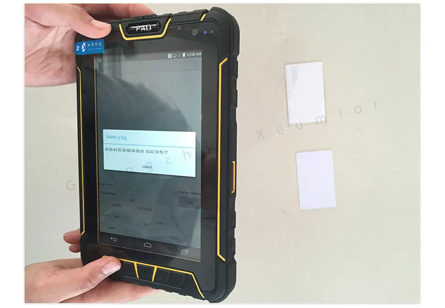 Промышленный Прочный планшет Android PC со сканером штрих-кода LF NFC RFID UHF считыватель 4G wifi gps сборщик мобильных данных терминал PDA