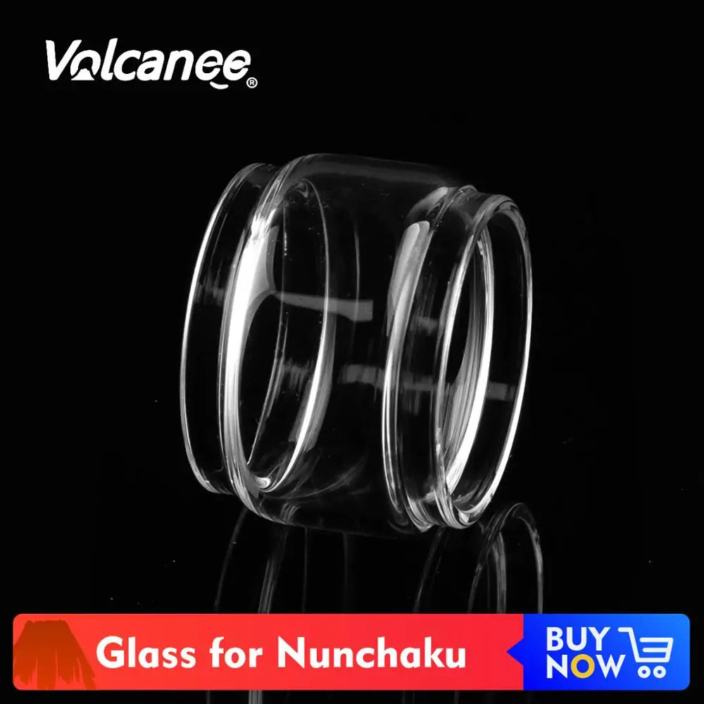 

Volcanee Glass Tube Replacement 28mm Diameter for Nunchaku RTA Vape Tank Atomizer E Cigarette Accessories Replacement Glass Tank