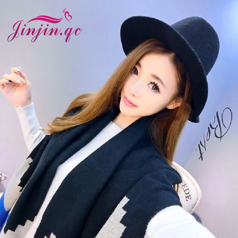 [Jinjin.QC] 2016 Fashion Long Women Scarves Winter Stole Pashmina Wool Cashmere Scarf Geometric Super Warm Blanket Scarf Shawl