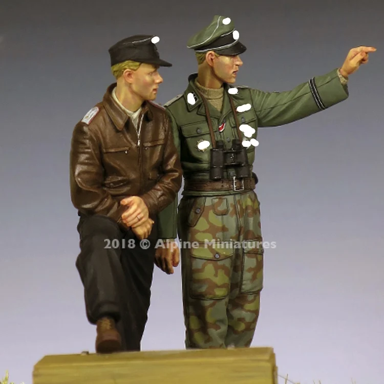 1/35 набор офицеров 44 45 полимерная модель Soldier GK военные темы во время Второй