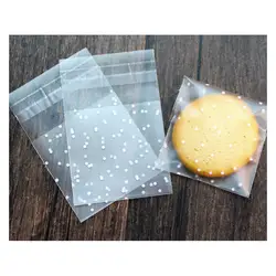 Матовые милые точки пластик пакет конфеты мыло с запахом печенья упаковка самоклеющиеся мешок Винтаж бумага ручной работы стикеры Kraft