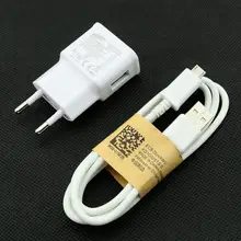 DHL/FedEx 100 шт./лот, Зарядное устройство набор кабелей для samsung Galaxy S4 S3 Note2 N7100 розетки ЕС 5В 2A USB настенное Зарядное устройство+ микро USB кабель