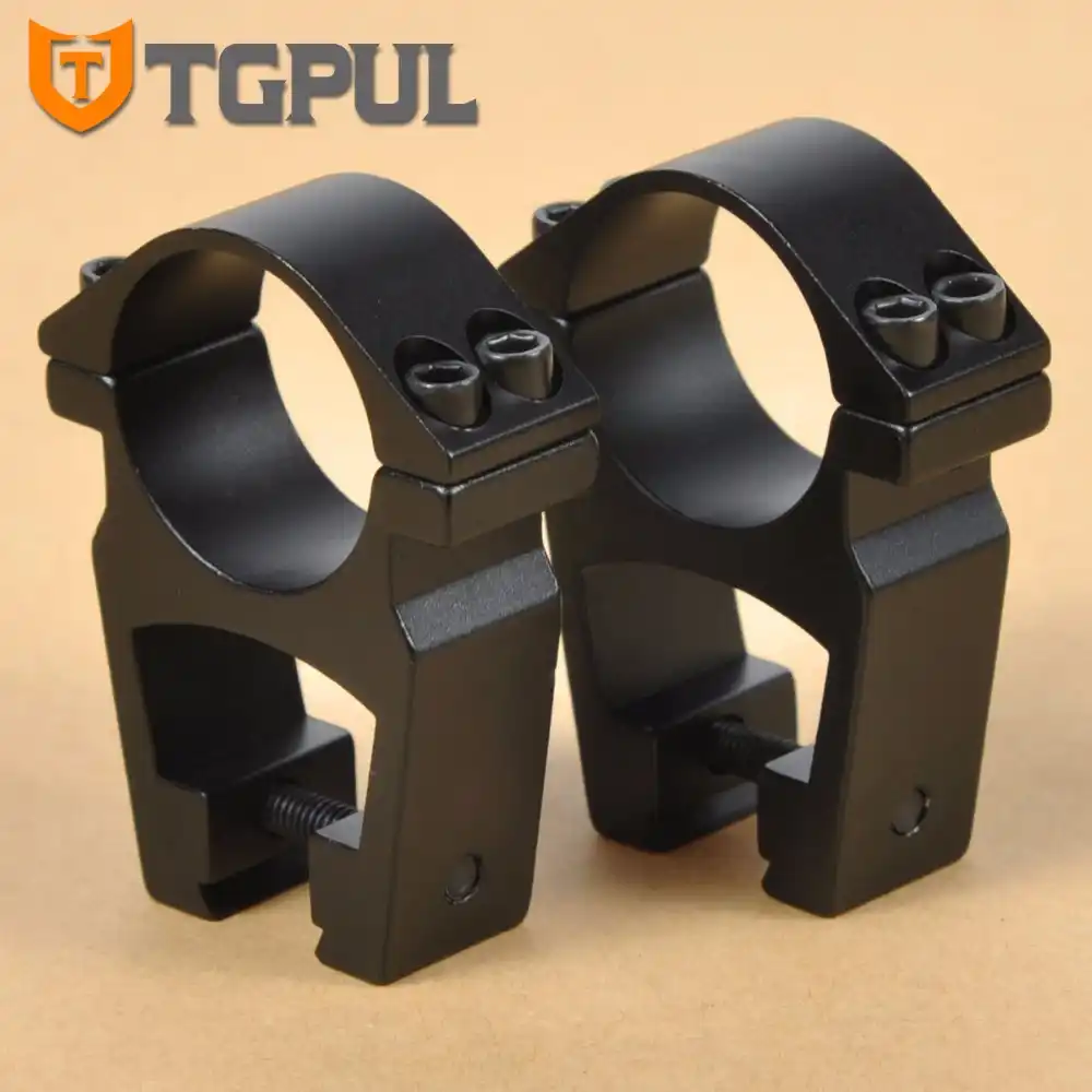 Tan High Profile Picatinny Scope Mounts 1 inch/30mm Dual Rings CNC