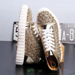 Men Fashion Prom Nightclub Dress Soft Leather Rivets Shoes Platform Motorcycle Punk Ankle Boots Zapatos De Hombre 6#20E50 Men Fashion Prom Nightclub Dress Soft Leather Rivets Shoes Platform Motorcycle Punk Ankle Boots Zapatos De Hombre 6#20E50