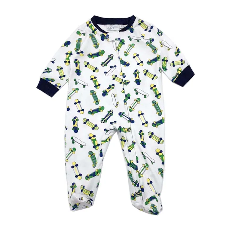 طفل الفتيان رومبير بذلة الوليد الرضع الفتيات الملابس 3 6 9 12 18 24 أشهر النائمون منامة الاطفال الملابس