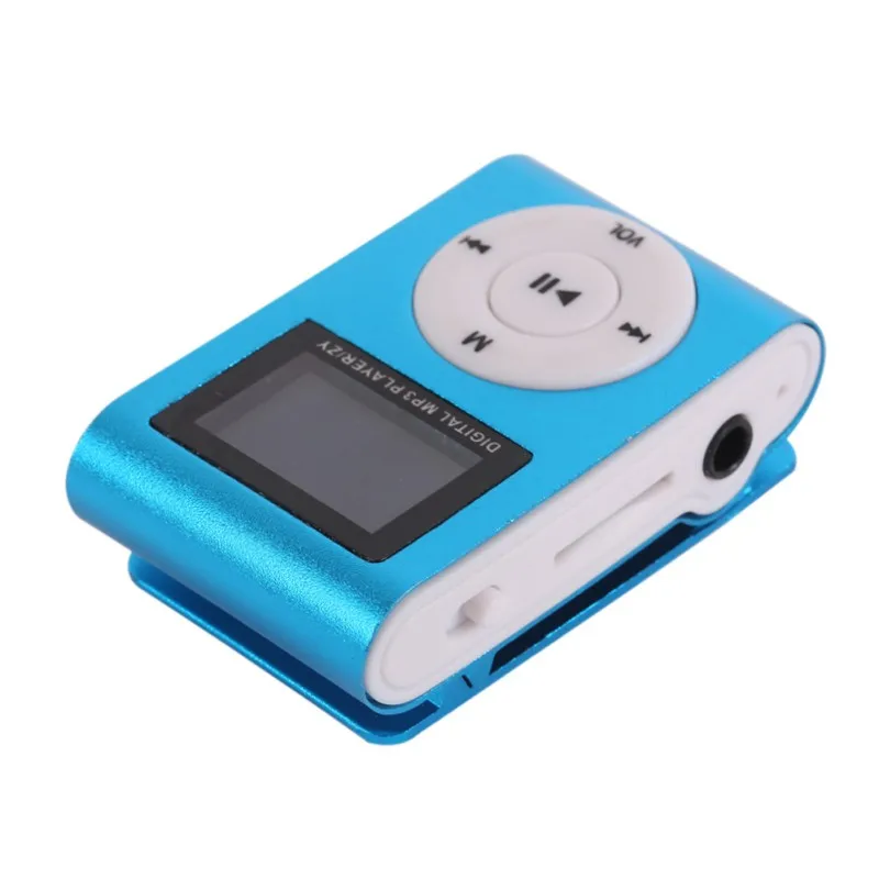 Стильный дизайн спортивный мини Mp3 USB Клип MP3 плеер ЖК экран Поддержка SD TF карта