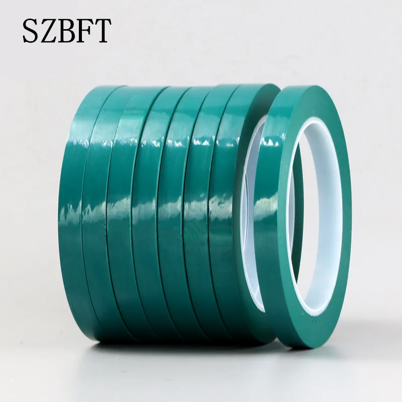 

SZBFT Green high temperature tape whiteboard line border glue Mara color tape whiteboard line chalk border 1CM *66 meters