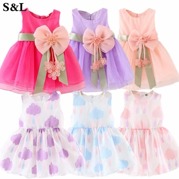 

Baby Girls Sleeveless Lace Cake Dress Children Toddler Princess Dress For Baby 1 Year Birthday Kids Girl Baptism Dresses K1