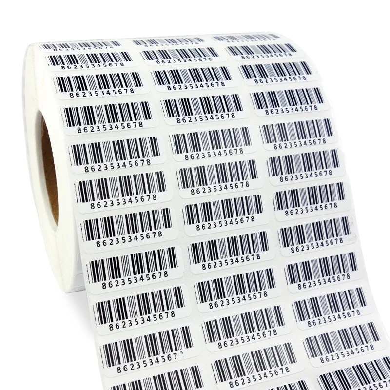 Blank Barcode Thermal Transfer Label 30mm X 10 mm, Roll Of 20000 Sticker,Coated Paper Sticker,White Sticker Barcode Paper