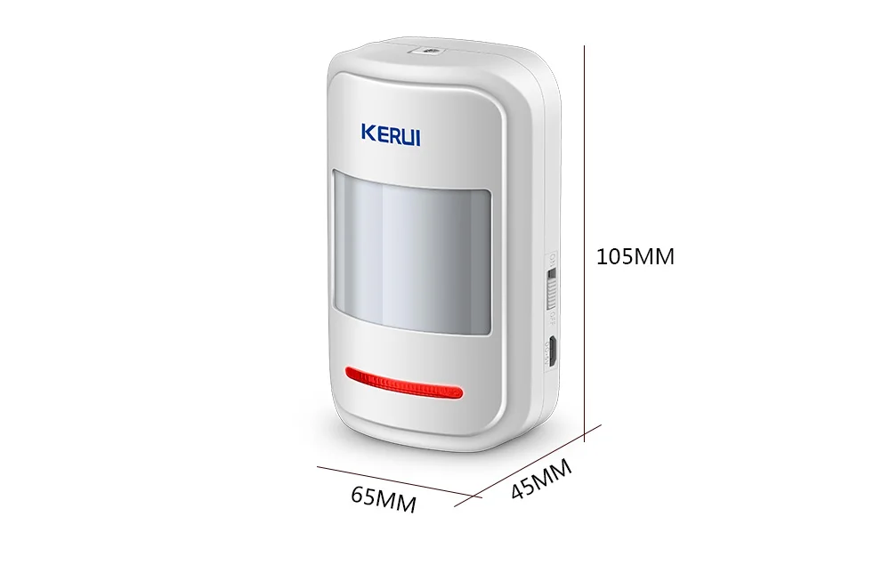 Kerui 5 шт. 3 шт. перезаряжаемый 5В USB 433 МГц беспроводной PIR Датчик Детектор движения для GSM PSTN охранной сигнализации