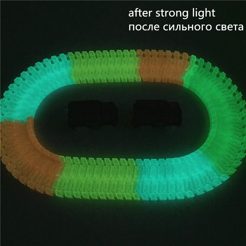 500pcs-2pcs-Car-Glowing-Race-Track-Bend-Flex-Glow-in-Dark-Flexible-Tracks-Assembly-Cars-Toys-Roller-Coaster-car-Toy-for-Kid-5