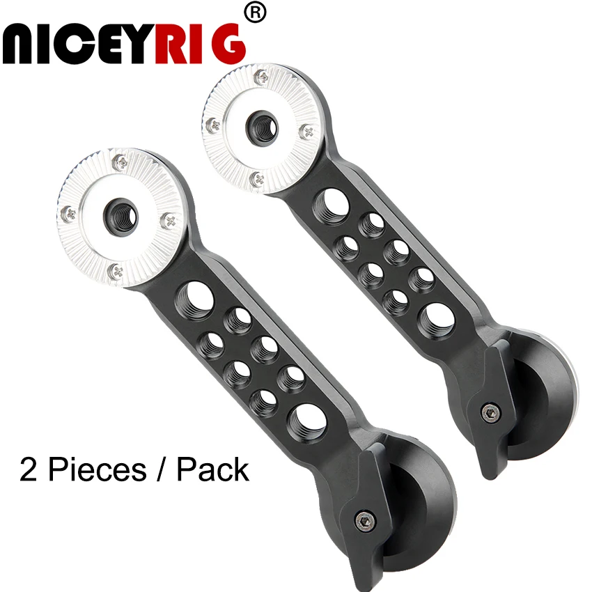 Наплечная установка NICEYRIG ARRI Rosette Удлиняющая рукоятка для сыра DSLR камера Rig Cage