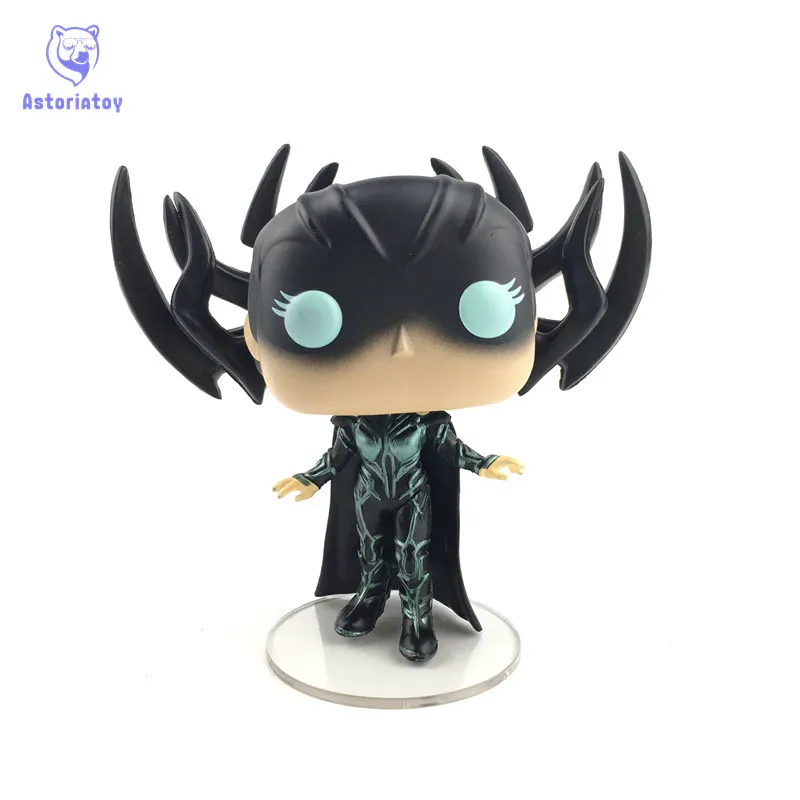 Pаспродажа Новый 10 см Тор Ragnarok Hela 243 фигурка героя большой качающейся головой Q издание без коробки для украшения автомобиля