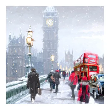 

London Big Ben Street View Diamond Painting scenic portrait Round Full Drill 5D Nouveaute DIY Mosaic Embroidery Cross Stitch