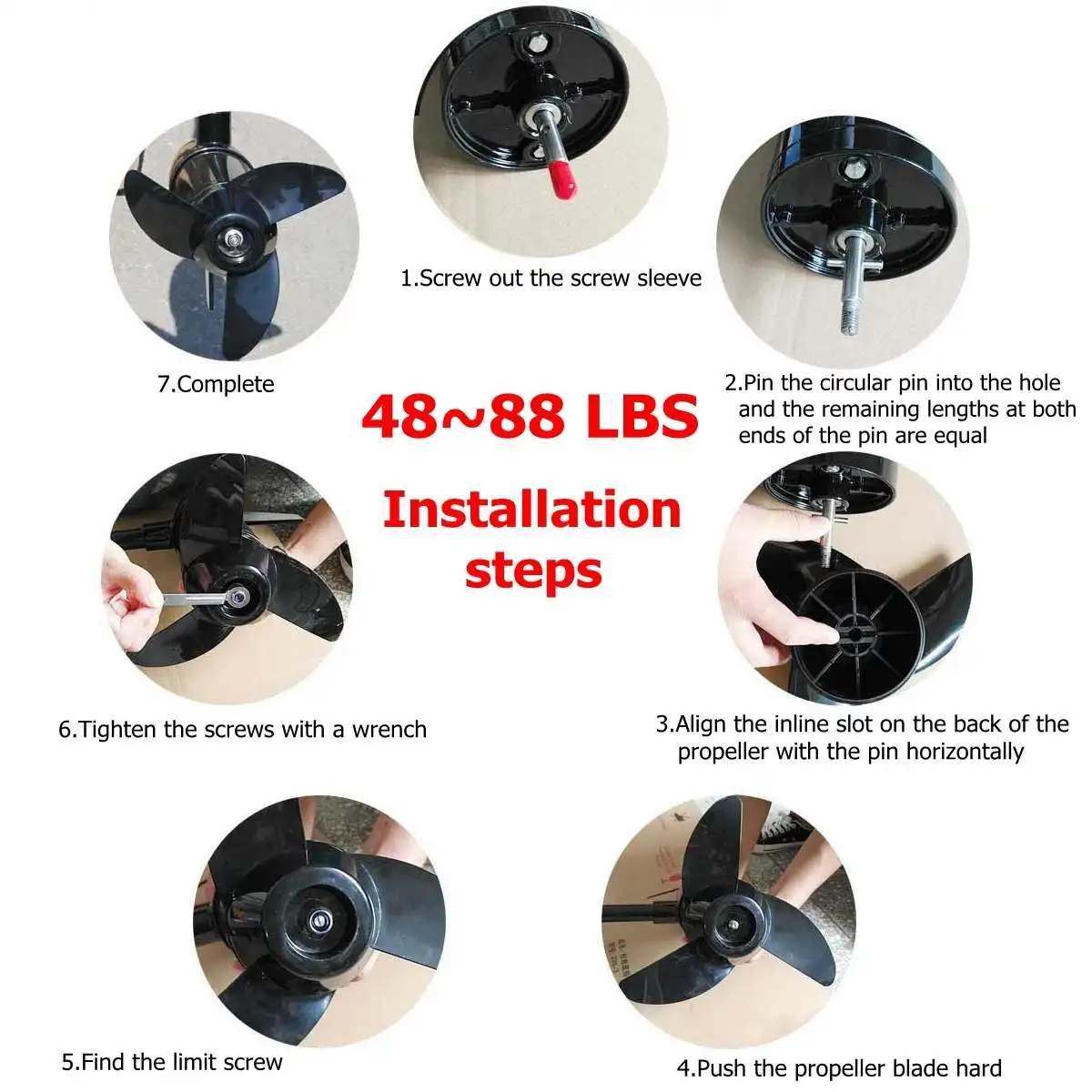 40 48 60 88lbs motor de corrico