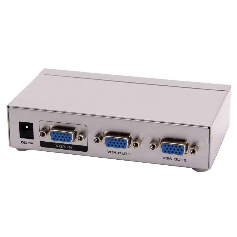 Разветвитель VGA с 2 портами одним входом и двумя выходами 250 МГц 1920x1440
