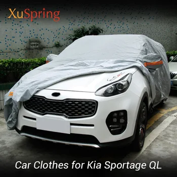

Car Colthing Suit Anti Rain Snow Waterproof Protective Covers Overlay Slip-over Car Styling For Kia Sportage QL 2015-2019