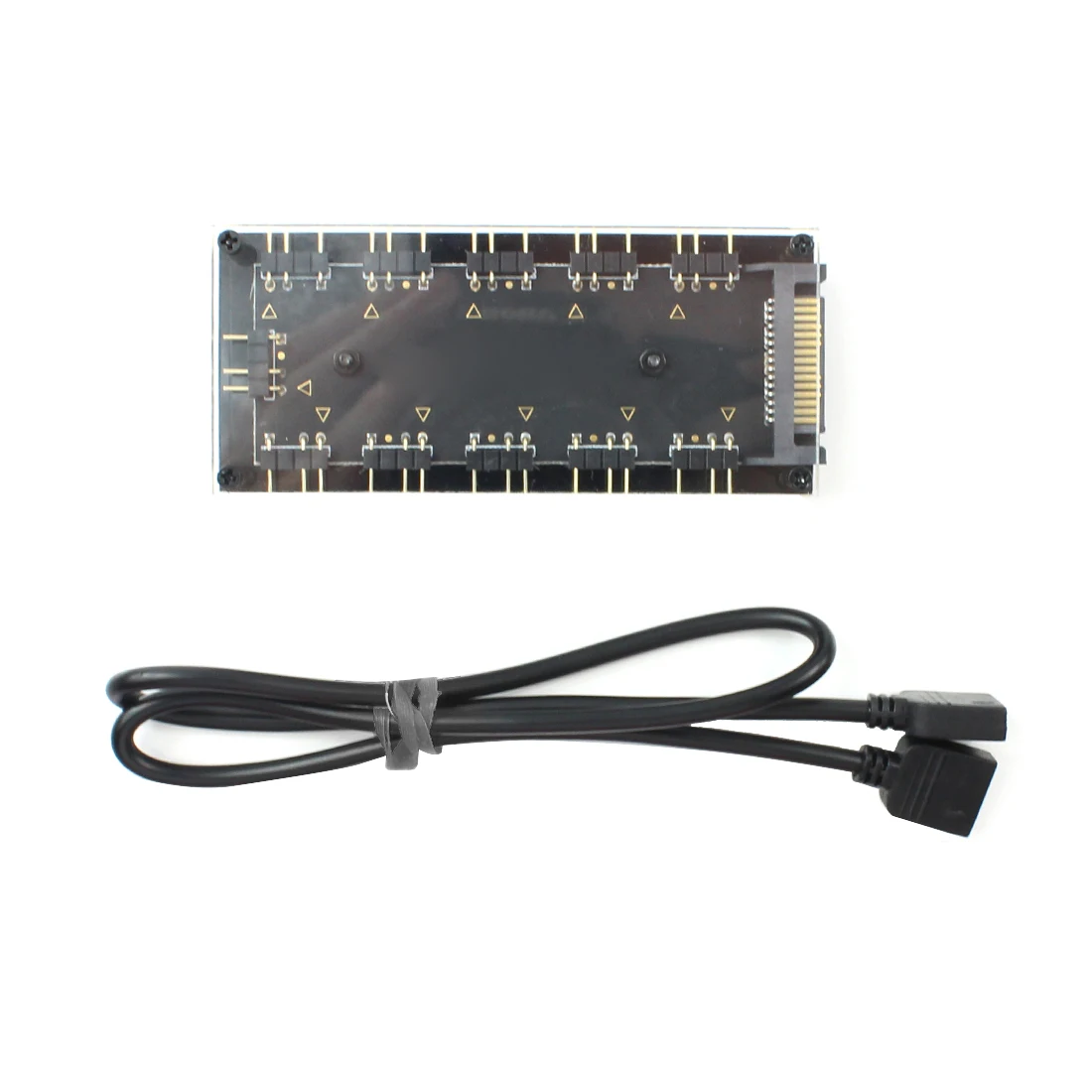 XT-XINTE 5 В 3 Pin RGB концентратор интерфейс сплиттер 3Pin коннектор вентилятор для материнской платы охлаждения волшебный синхронный SATA кабель питания 50 см
