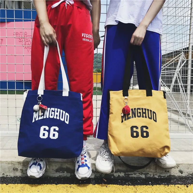 

2019 Fashion Durable man Women Student Cotton Linen Shoulder Bag Shopping Tote Check Plaid Female Flax Canvas Shopping Bags