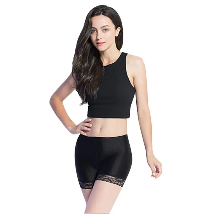 Feitong 2017 Women Boyshorts Pants Lace Tiered Safety Pants Underwear