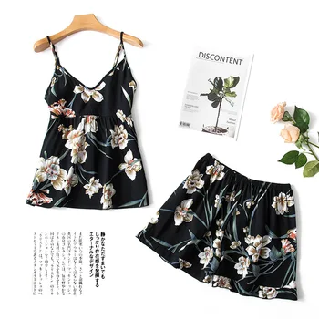 

Pajamas Set Women Pyjamas Comfortable Pijama Female Sleepwear Girl Short Sleeved Household Suit two piece Set Clothes 2019