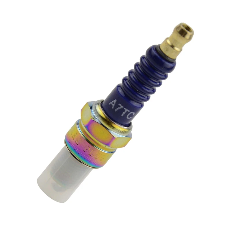 

GOOFIT BLUE High Performan Motorcycle Spark Plug A7TC H058-034